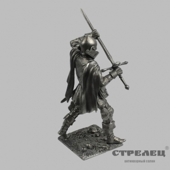 картинка оловянный солдатик «пеший рыцарь конца 15 века с мечом»