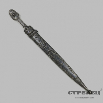 картинка кавказский кинжал в ножнах, начало 20 века