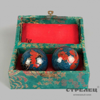 картинка китайские шары «баодинг», перегородчатая эмаль. китай