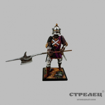 картинка — оловянный солдатик «алебардист 15 века, европа»