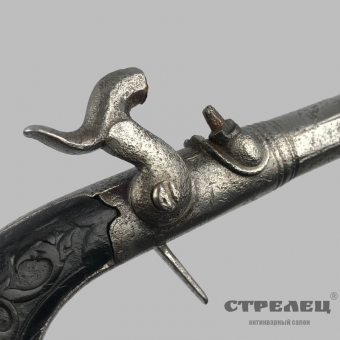 картинка пистолет капсюльный, карманный. льеж, начало 19 века