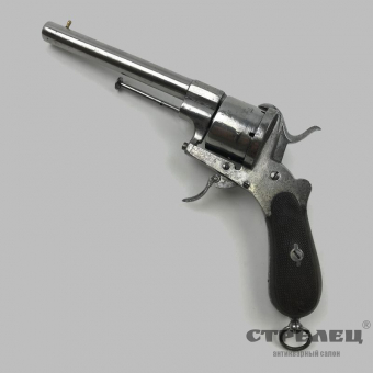 картинка револьвер шпилечный системы лефоше образца 1858 года