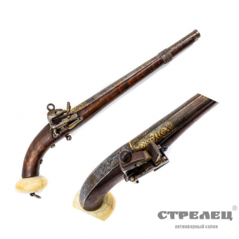 картинка Пистолет кавказский, с кремнёвым замком, 19 век 
