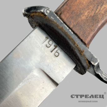 картинка — нож немецкий, окопный, офицерский, 1916 год