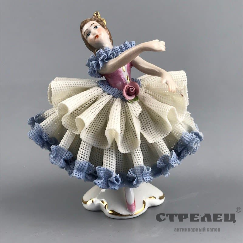 картинка фарфоровая статуэтка «девушка в танце». германия
