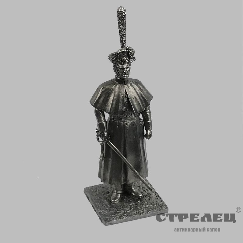 картинка оловянный солдатик «обер-офицер в строю - на караул!», русская армия