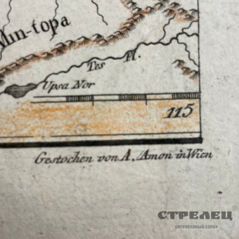 картинка — старинная карта сибири, первая треть 18 века