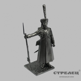 картинка оловянный солдатик «унтер-офицер в строю - на караул!», русская армия