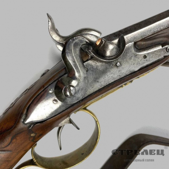 картинка ружьё капсюльное, охотничье, двуствольное. европа, 1780 год