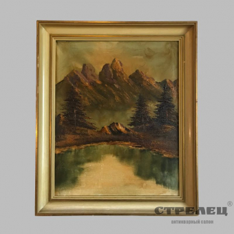 картинка Картина «Озеро в горах». Европа 