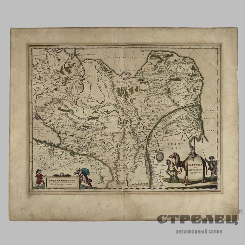 картинка карта тартарии или империи великого хана, 1638