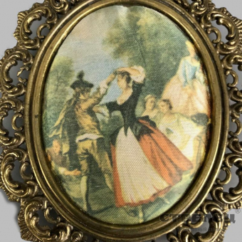 картинка шелкография «танец». европа, 19 век