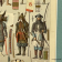 картинка литография «японские воины». франция, начало 20 века
