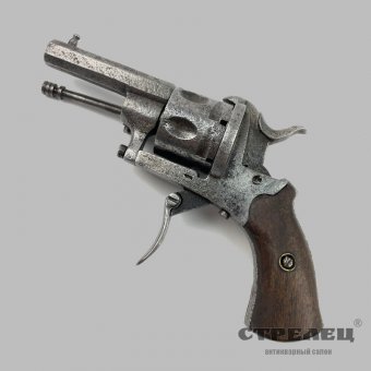 картинка — револьвер бельгийский системы лефоше 1860/77 гг.  под шпилечный патрон