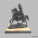 картинка бронзовая статуэтка «мушкетёр на коне». европа, конец 19 века