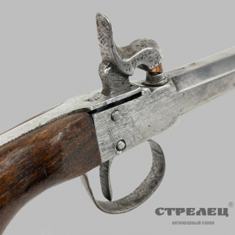 картинка — пистолет капсюльный, карманный. европа, начало 19 века