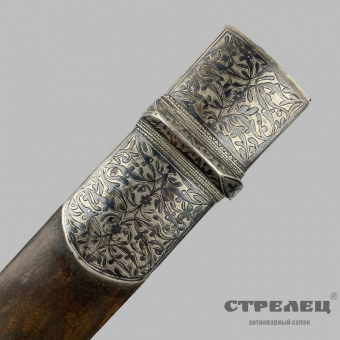 картинка — кинжал «кама» в серебре. кавказ, конец 19 — начало 20 века