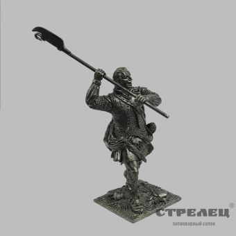 картинка оловянный солдатик «воин с алебардой». шотландские кланы 17-18 в.