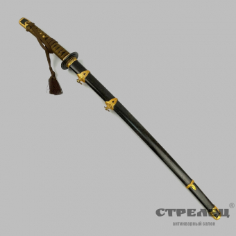 картинка — японский меч кай-гунто, образца 1937 года с клинком джумио (1781-1876 гг.)