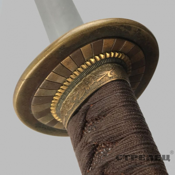 картинка меч японский в военной оправе кай-гунто