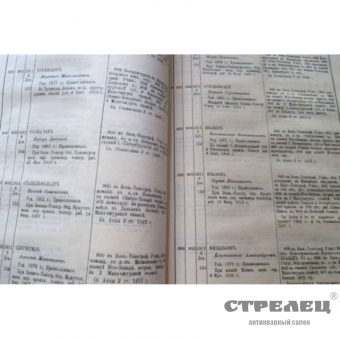 картинка список чинов корпуса военных топографов и служащих. 1914 год 