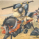 картинка цветной принт «атака самураев». япония, начало 20 века
