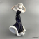 картинка фарфоровая статуэтка «красотка в шляпке»