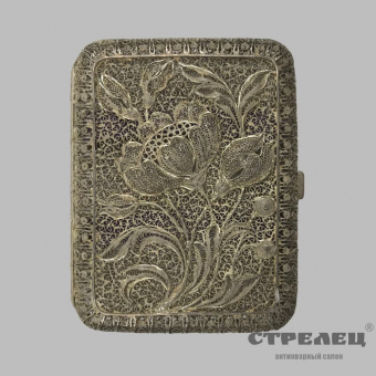 картинка серебряный портсигар. россия, конец 19 века