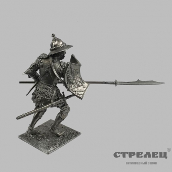 картинка оловянный солдатик «пеший рыцарь 1450 года»