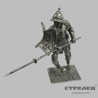 картинка оловянный солдатик «пеший рыцарь 1450 года»