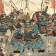 картинка Гравюра у-киё "Командование Самураев". Япония, конец 19 века