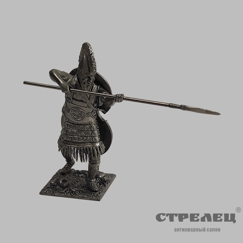 картинка — оловянный солдатик «воин трои. 14 - 13 век до н.э.»