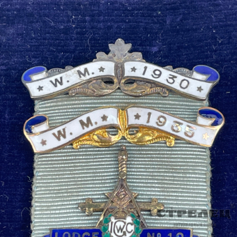 картинка — медаль масонов, англия, 1930 год