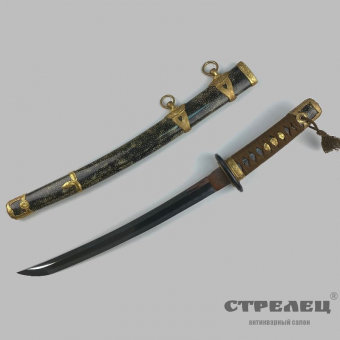 картинка — меч вакидзаси в военной оправе кай-гунто