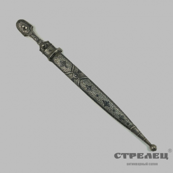 картинка — кинжал кавказский с украшением на клинке