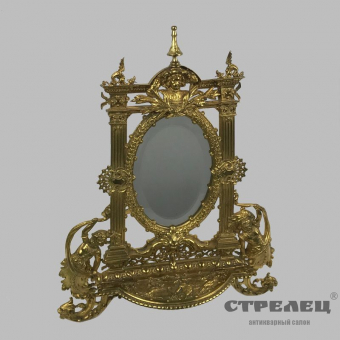 картинка бронзовое зеркало 19 века, франция