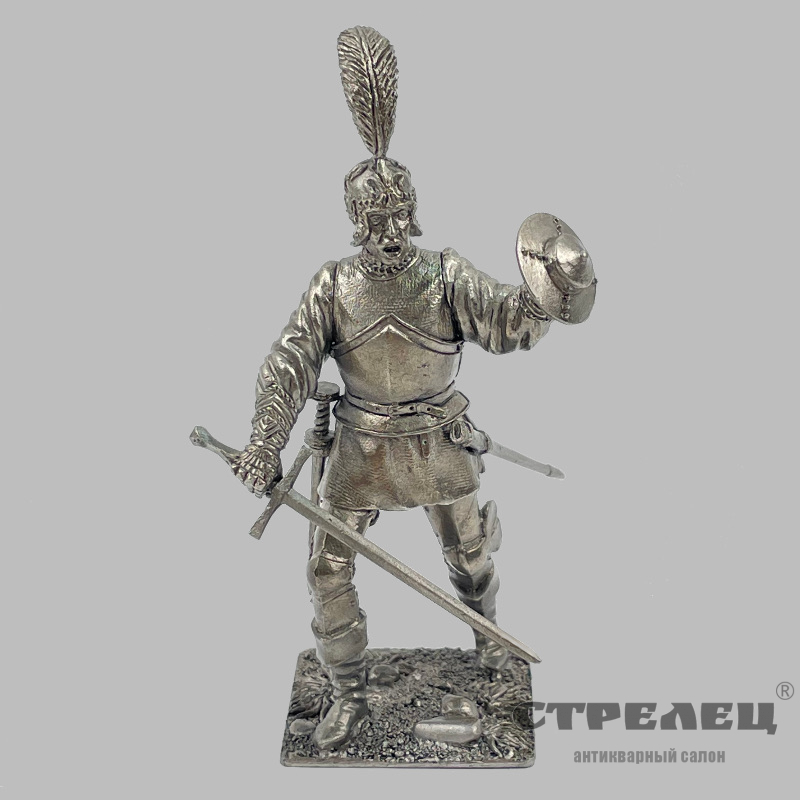 картинка — оловянный солдатик «сержант европейской пехоты конца 15 века»