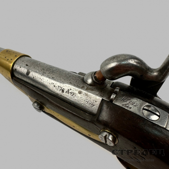 картинка — пистолет французский кавалерийский капсюльный, образца 1822 года