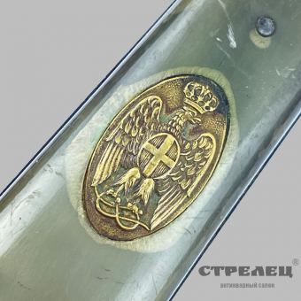 картинка — нож складной с накладным гербовым медальоном. европа