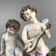 картинка фарфоровая статуэтка «ангелочки и лебедь». kister. германия