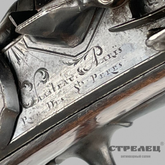 картинка двуствольное кремнёвое ружьё. франция, начало 18 века