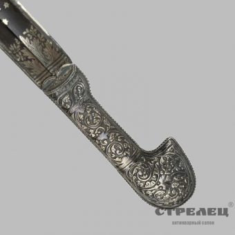 картинка — шашка кавказская, украшенный клинок, 19 век
