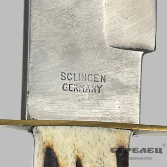 картинка — нож боуи в оригинальных ножнах. золинген. германия