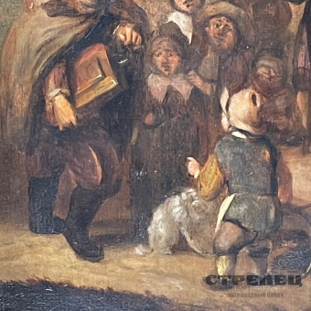 картинка — картина в раме. европа, середина 19 века