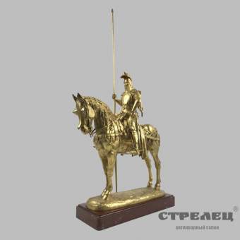 картинка Бронзовая статуэтка «Рыцарь на коне». Франция, 19 век