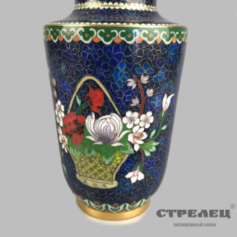 картинка китайская ваза в технике клуазоне