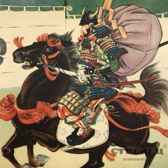 картинка принт цветной. япония, начало 20 века