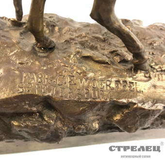 картинка бронзовая статуэтка «казак на лошади» грачев. копия