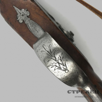 картинка капсюльное ружьё, охотничье, двуствольное. франция, 1850 год