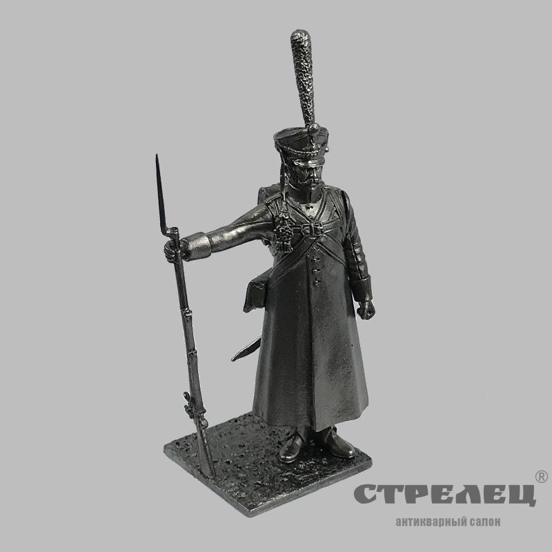 картинка оловянный солдатик «унтер-офицер в строю - на караул!», русская армия